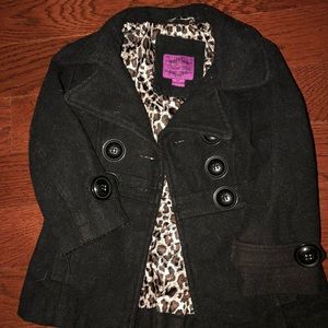 Black pea coat